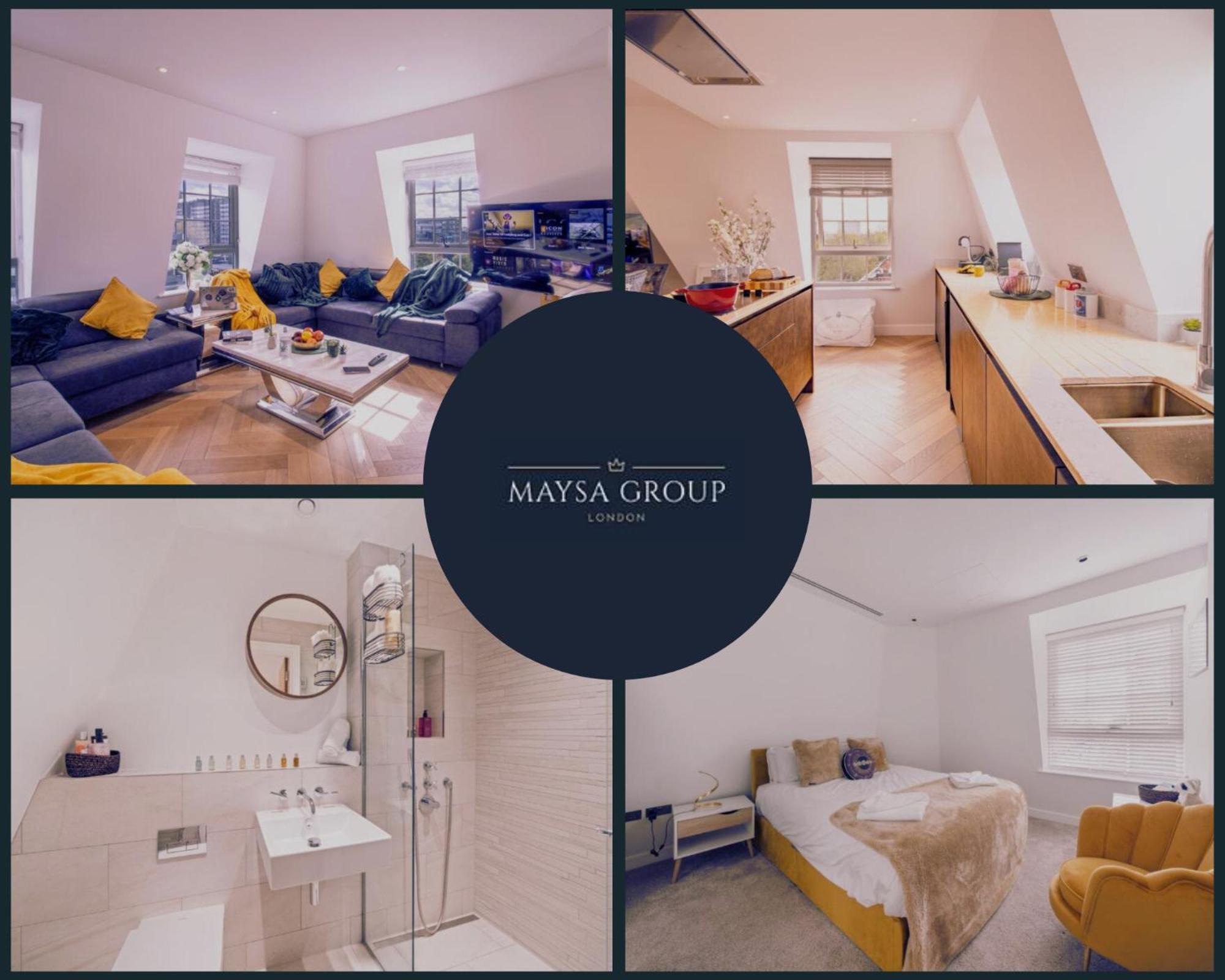 Elegant 3-Bedroom Penthouse In Marble Arch 70 Londra Exterior foto